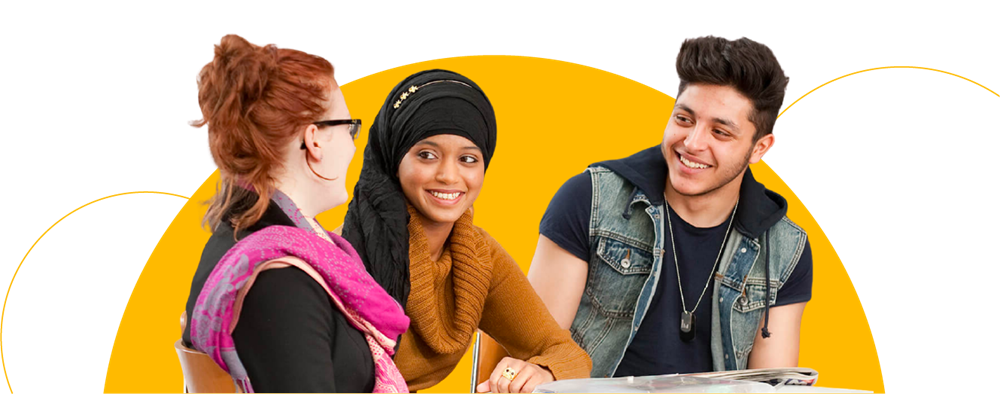 A woman with a laptop